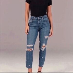 Abercrombie & Fitch High Rise Mom Jean 30/10 Short